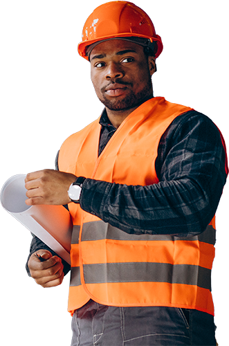 man in safety gear